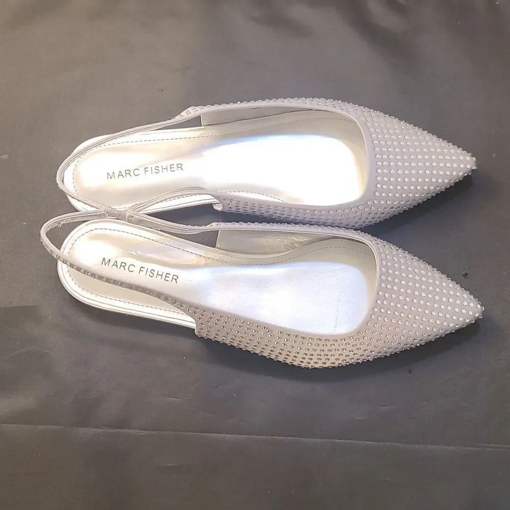 BRAND NEW MARC FISHER RHINESTONE EMBELLISHED SLINBACK BALLET ELEGANT SHO… R3 - Picture 4 of 14